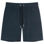 Шорты из хлопчатобумажной махры Moncler, синий - фото