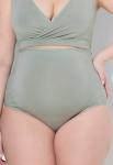 Брюки BELLIEVA MIT ÜBERBAUCH - Shapewear Ulla Popken, зеленый - фото