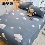 Yalu Простыня 150х230 см из хлопка, рисунок Cute Clouds - фото