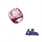 Дульцис коктейльное кольцо Swarovski - фото