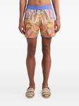 ETRO плавки-шорты с цветочным принтом, синий - фото 2