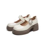 Туфли Мэри Джейн женские St&Sat, бежевый - фото 4