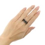 Кольцо Icon Rings GUCCI, черный - фото 6