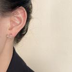 DAISY BEAUTY Серьги-гвоздики из серебра 925 пробы - фото 8