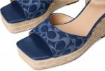 COACH womens Espadrille Wedge, Deep Blue - фото 6