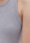 Топ WASHED NECK SINGLET OXXO, серый - фото