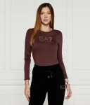 Блуза regular fit Ea7, бордовый - фото 3