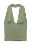 Топ PULL&BEAR HALTER , Green - фото 5