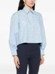 Декорированная рубашка SANDRO, синий - фото 3