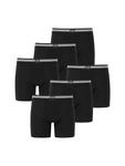 Трусы боксеры Jockey Boxershorts Cotton Stretch 6 Stück, черный - фото
