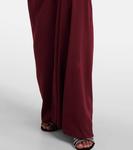 Собранное платье из ребристого трикотажа Christopher Esber, Maroon - фото 6