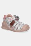 Детские кожаные сандалии Biomecanics, серебряный - фото 2