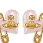 Vivienne Westwood Латунные серьги-гвоздики Women's Rose Gold - фото 5