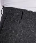 Брюки мужские Boss шерстяные прямые, черный - фото 4