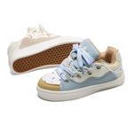 Кроссовки для скейтбординга унисекс низкие белые ABCIO, бело-голубые - фото 4