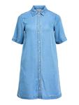 Платье-рубашка OBJECT OBJFRAME, синий деним - фото