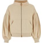 Свитшот с длинным рукавом на молнии MaxMara, бежевый - фото 3