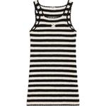 Полосатое мини-платье Triomphe CELINE, Светлый умбровый - фото 2