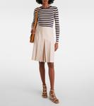 Кожаные эспадрильи на платформе Rockstud 80 Valentino Garavani, Naturale/Mekong - фото 3