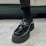 Лоферы мужские черный Weishibangwei - фото 7