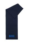 Шарф BOSS Scarf, Dark-Blue/Dark Blue - фото 2