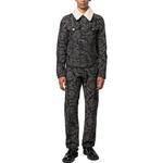 Барокко Жаккардовые Джинсы Mid Rise VERSACE, Черные - фото 4