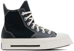 Черные кроссовки Chuck 70 De Luxe Squared High Top Converse, Black/Black/Egret - фото