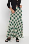 Юбка макси в клетку Pixiegirl Petite, зеленый - фото 2