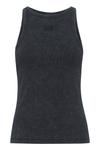 Топ Gestuz DREW WASHED LOGO TANK, Grey Washed/Grey - фото 4