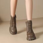 Ботинки Martin Boot женские Zhr, бежевый - фото 17