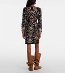 Чудесное садовое мини-платье Farm Rio, Marvelous Garden Black - фото 3