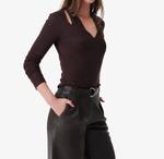 Isoa Топ в шоколаде IRO, цвет chocolate - фото 2