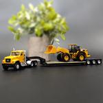 Сборная модель грузовика с полуприцепом-платформой из сплава CAT - фото 5