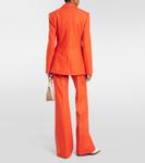 Блейзер из валяного джерси из шерсти и кашемира Chloé, апельсин - фото 3