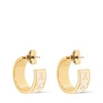 Серьги с эмалью Nanogram Louis Vuitton, белый - фото 3