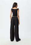 Брюки Stradivarius WIDE LEG SMART WITH DARTS, Black - фото 3