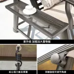 Качели гавайские Green Water трехместные, подножка, матрас+подушки, черный - фото 4