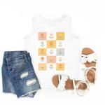 Майка с клетчатым цветочным принтом для молодежи The Juniper Shop, White - фото 2