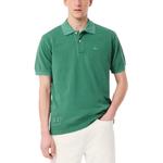 Поло с эффектом состаренности LACOSTE, зеленый - фото 3