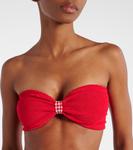 Бикини бандо Jean Hunza G, Red/Red - фото 4