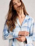 Пижамная рубашка Nina Check White Stuff, Light Blue - фото 3