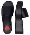 Кожаные тапочки Love Moschino, черный - фото 4