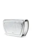 Сумка через плечо с эффектом металлик Furla, серебяный - фото 3