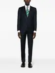 Шерстяной костюм с однобортным пиджаком Canali, синий - фото 2