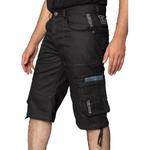 Мужские шорты карго из боевого денима Enzo, черный - фото 2