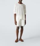 Полосатая рубашка Henley Commas, белый - фото 2