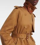 Хлопковый габардиновый тренч Chloé, Golden Brown - фото 4