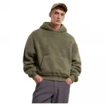 Худи Urban Classics Oversized Teddy, зеленый - фото