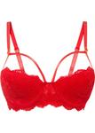 Бюстгальтер-балконет на косточках Bodyflirt, красный - фото