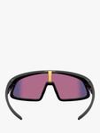 OO9484D Unisex солнцезащитные очки Wrap Oakley, Matte Black/Mirror Multi - фото 4